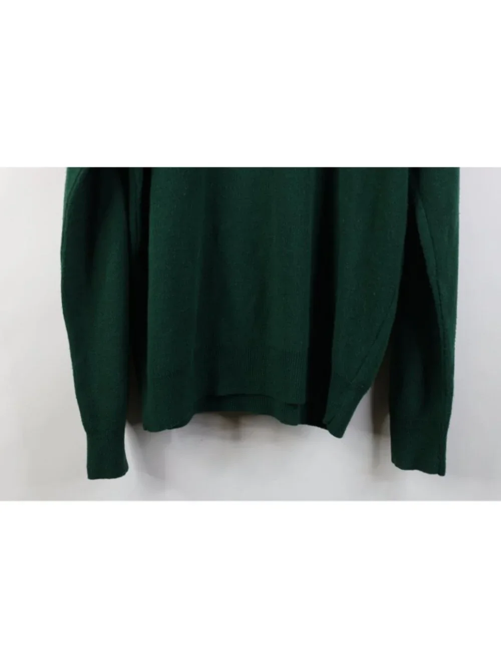 Vtg 90s Mens Large Blank The Masters Golf Golfing Knit V-Neck Sweater Green USA